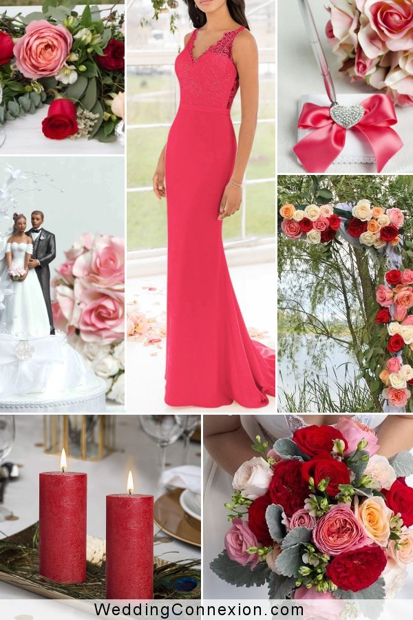 Passionate Pink and Red Wedding Theme  Inspiration | WeddingConnexion.com