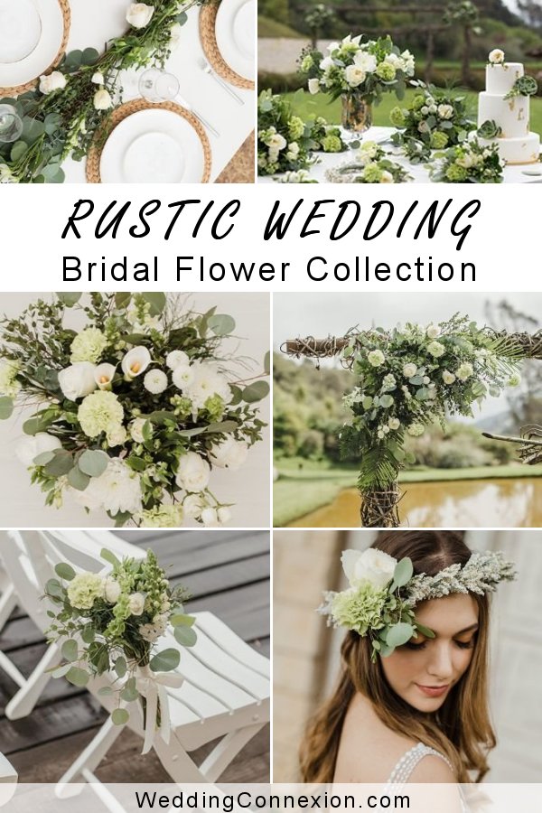 Rustic Neutral Wedding Color Scheme Bridal Flower Collection | WeddingConnexion.com 