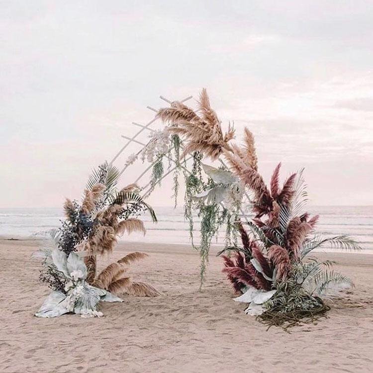 Pampas Grass Beach Ceremony DIY Decor