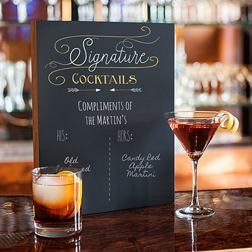 Personalized Signature Cocktails Menu