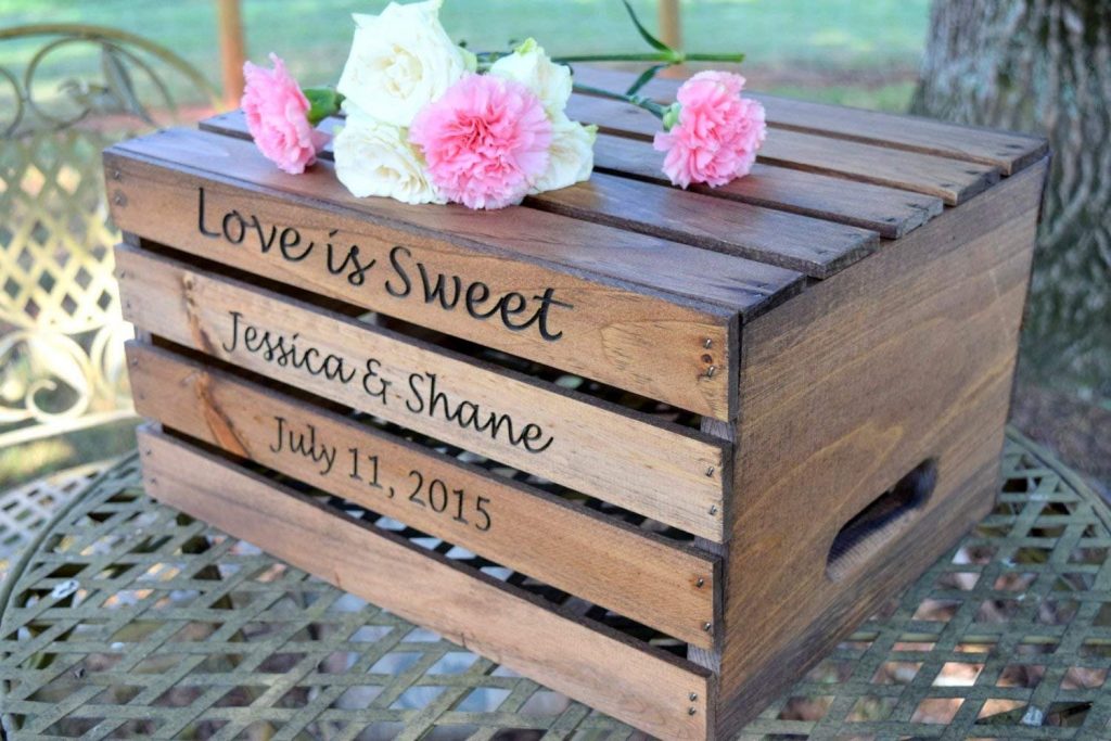 Rustic Crate Wedding Cake Stand