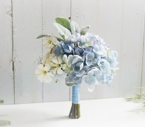 Dusty Blue Hydrangea Flower Bouquet