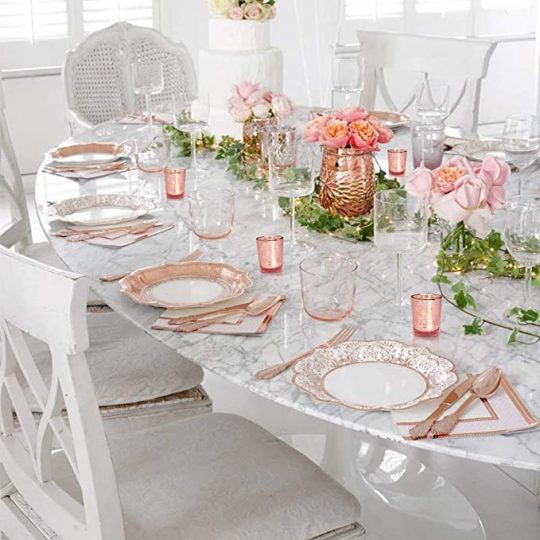 Rose Gold Love-Themed Bridal Shower – Elegant Wedding Ideas