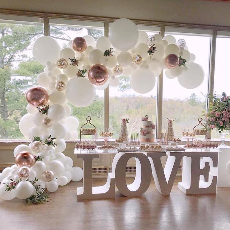 Rose Gold Love-Themed Bridal Shower – Elegant Wedding Ideas