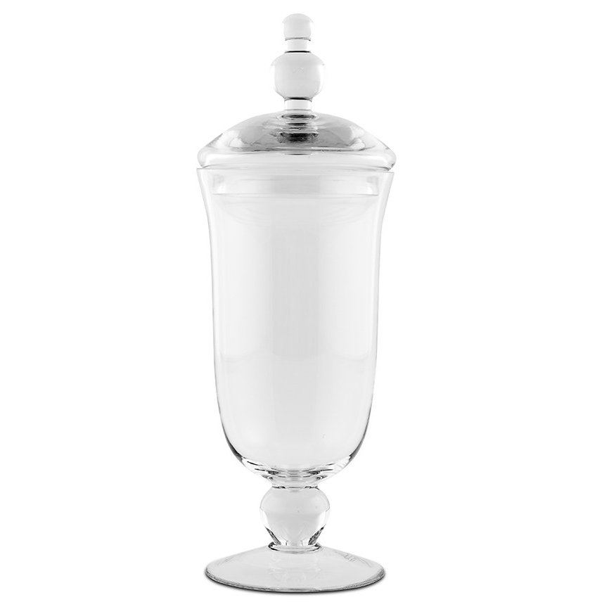 Footed Vase Large Apothecary Glass Jar
