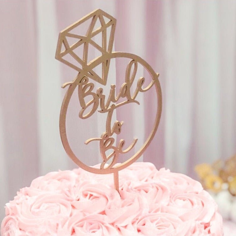 Bride-to-be Bridal Shower Cake Topper