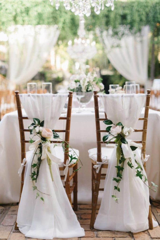 Chiavari Guest Chair Sash Wedding Decor