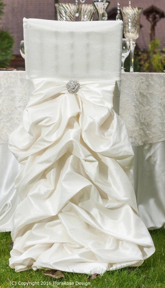 Ruffled Wedding Chair Cover