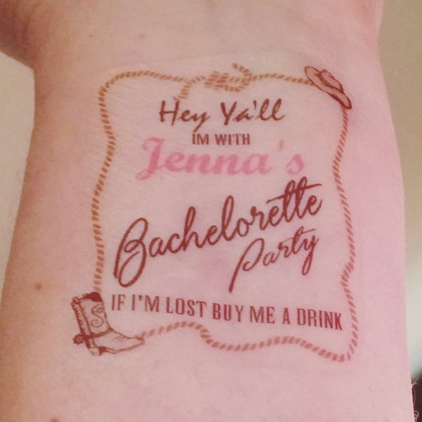 Bachelorette Party Temporary tattoos