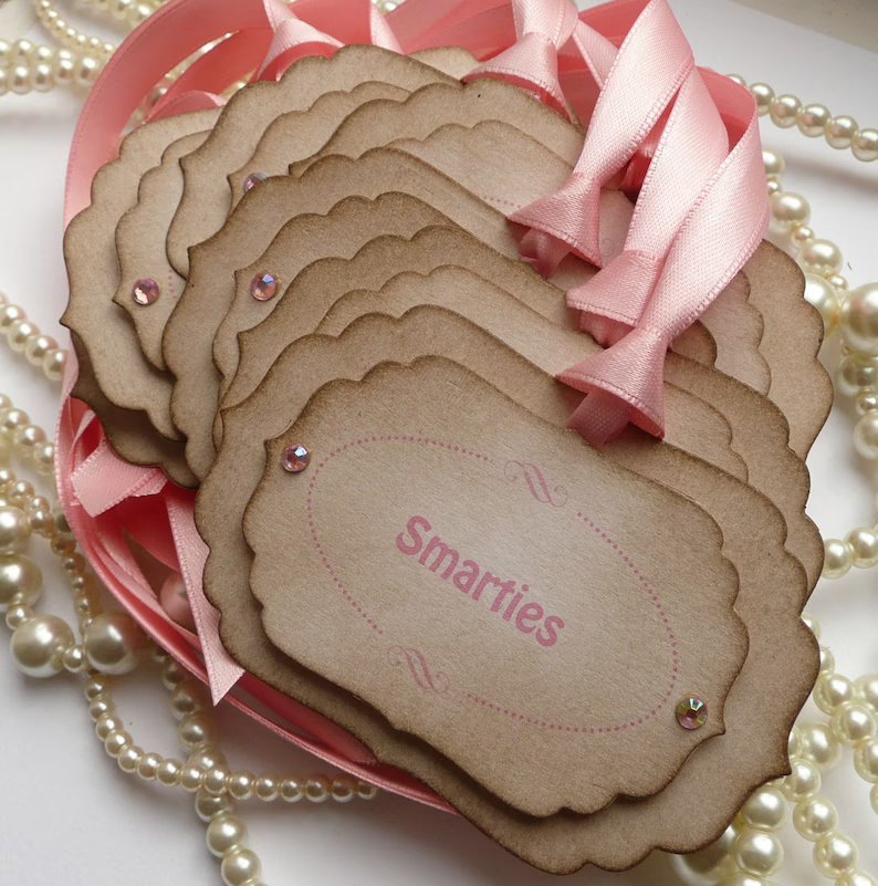 Wedding Candy Buffet Custom Tag Labels