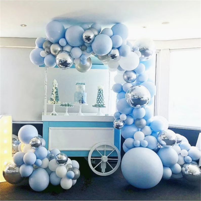 Blue & Silver Balloon Kit Wedding Decor