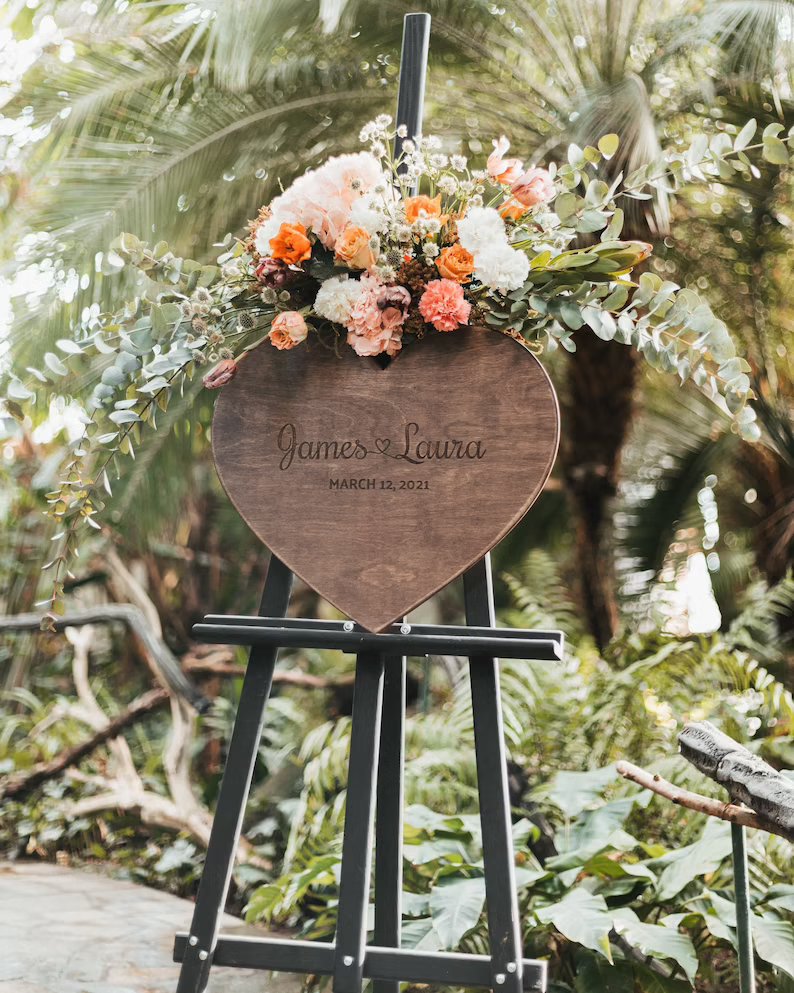 Heart Shaped Alternative Wedding Guest Book