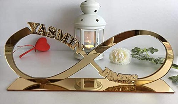 Infinity Name Sweetheart Table Sign Decor