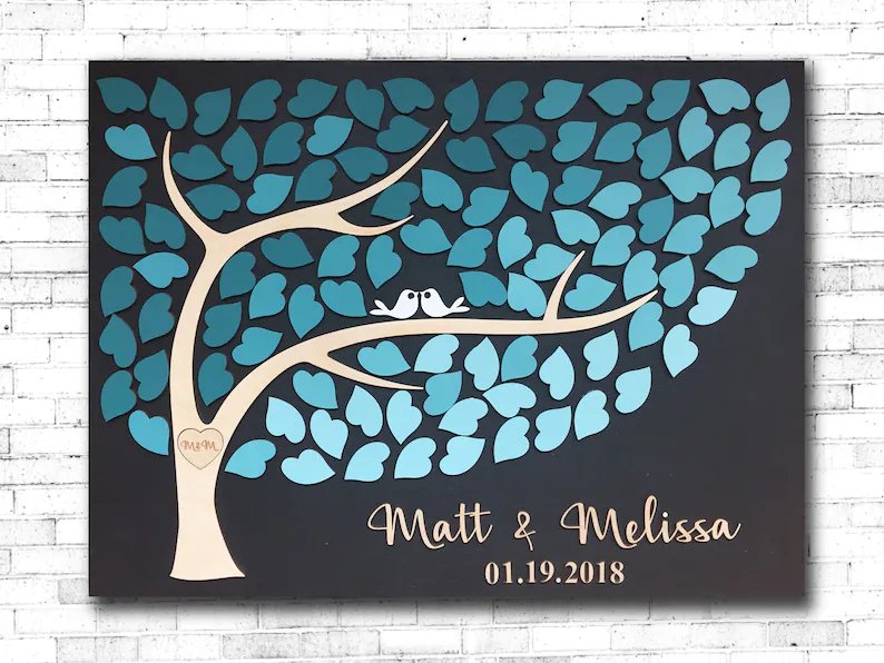 Large 3D Wedding Guest Book Alternative