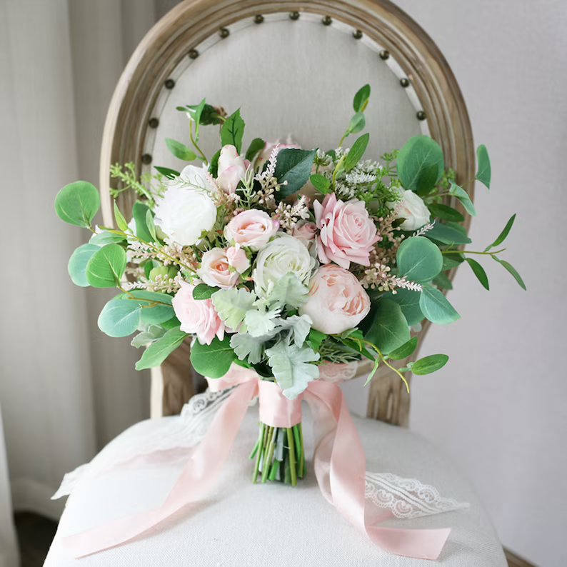 Peony Hydrangea Bridal Flower Bouquet