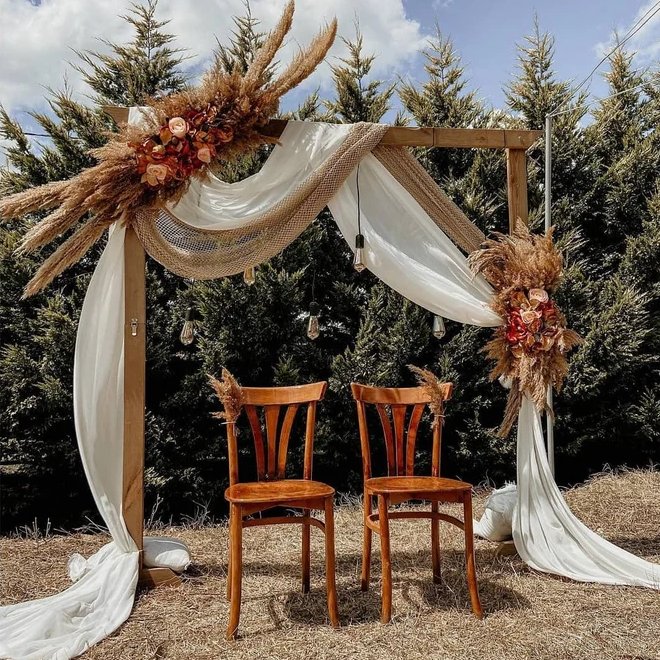 Rustic Wooden Wedding Arch Stand