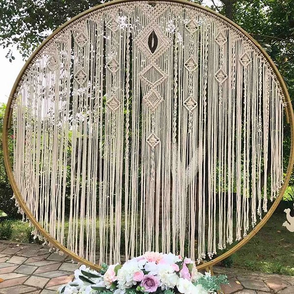 Dreamy Macrame Wedding Decor Elegant Wedding Ideas 9931