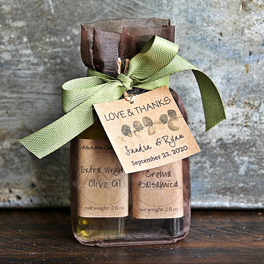 Olive Oil & Balsamic Vinegar Set Vineyard Wedding Favors