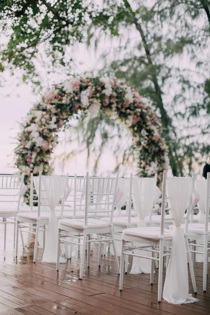 Chiffon Chiavari Chair Sashes - Wedding Ceremony Aisle Decor