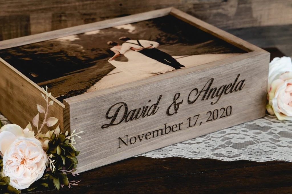 Personalized Wine & Letter Box Wedding Unity Ceremony