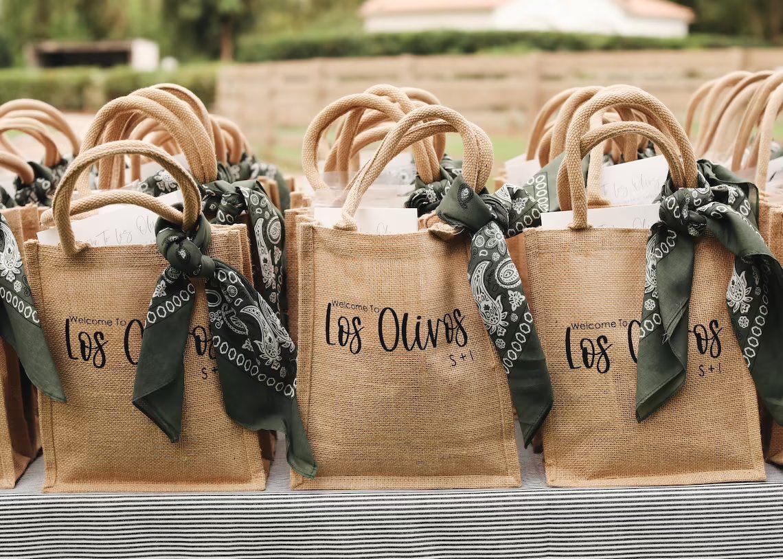 Bohemian Wedding Welcome Totes