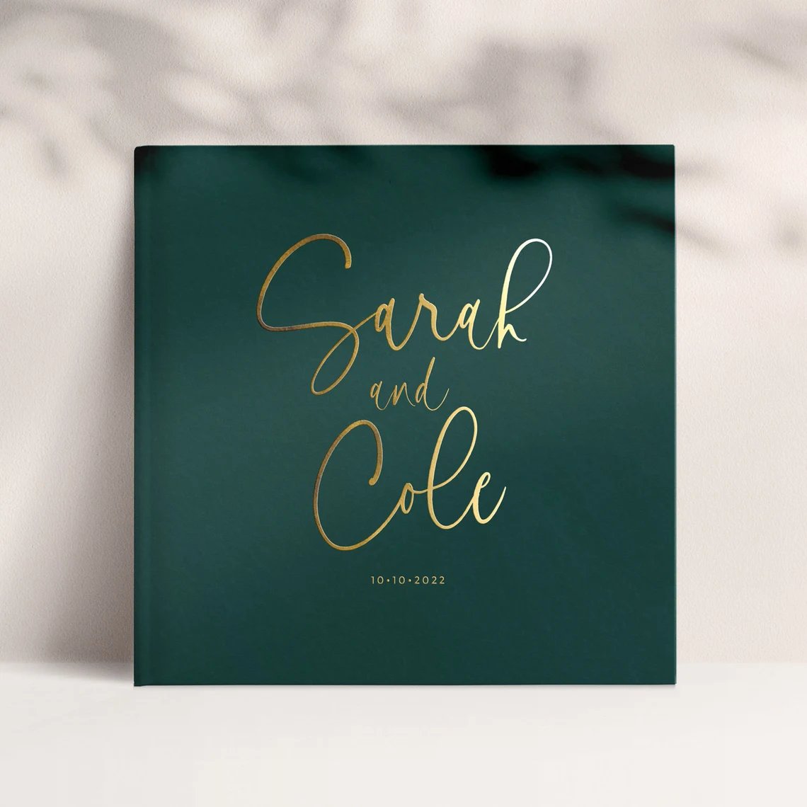 Emerald Green Wedding Guest Book