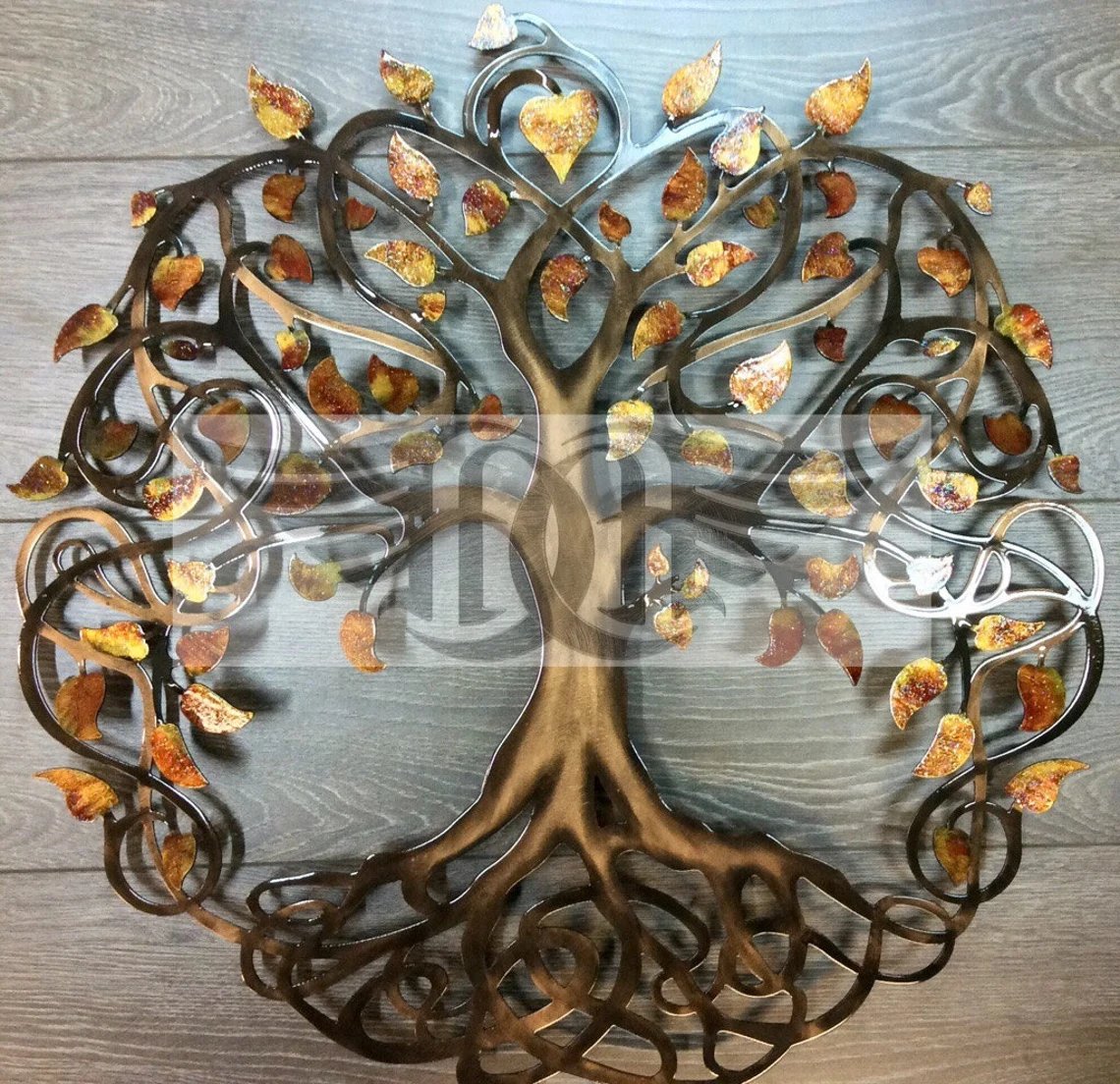 Autumn leaf Tree of Life Love Lock Unity Ceremony