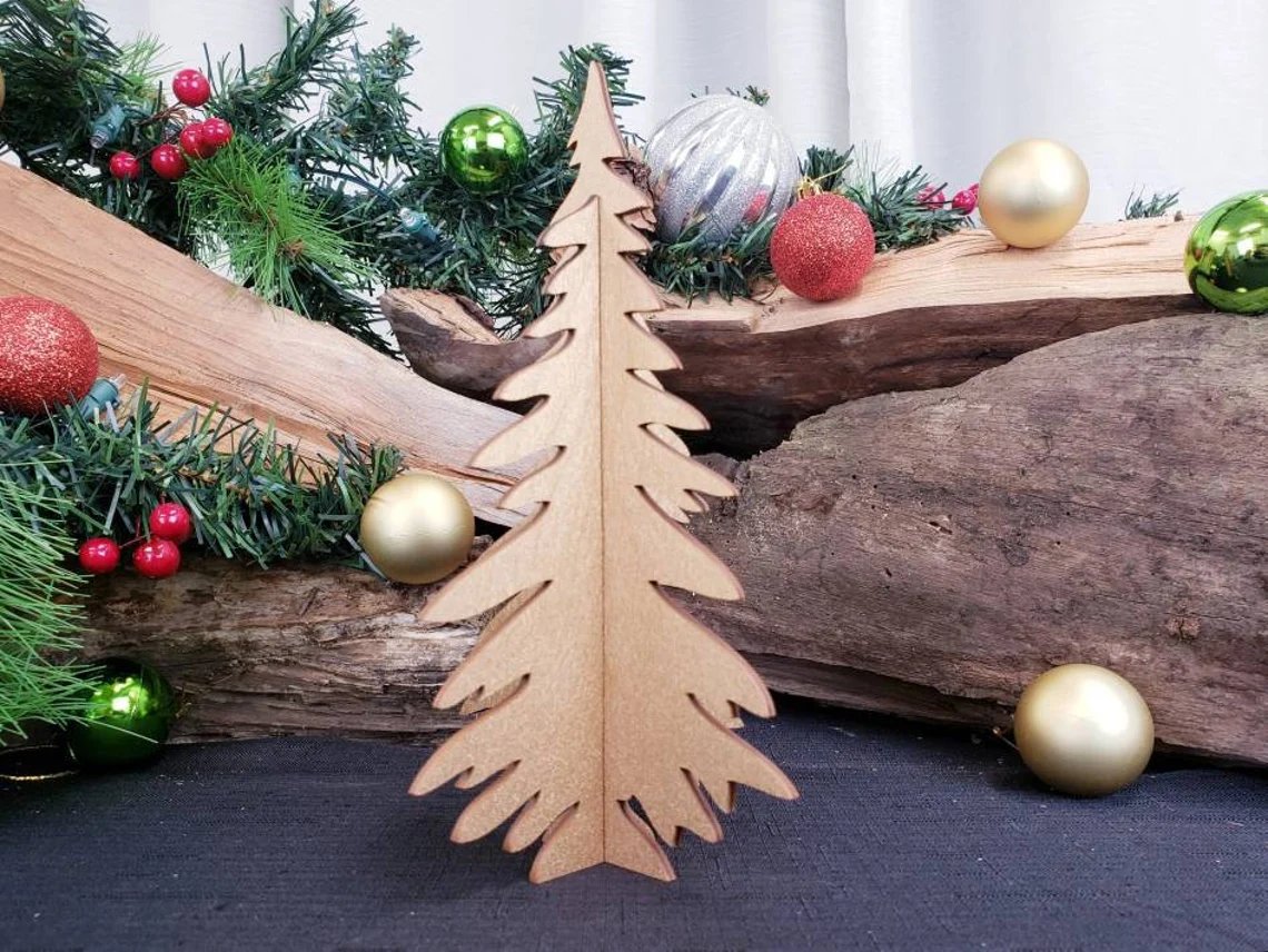 Wood Tree Centerpiece Decor