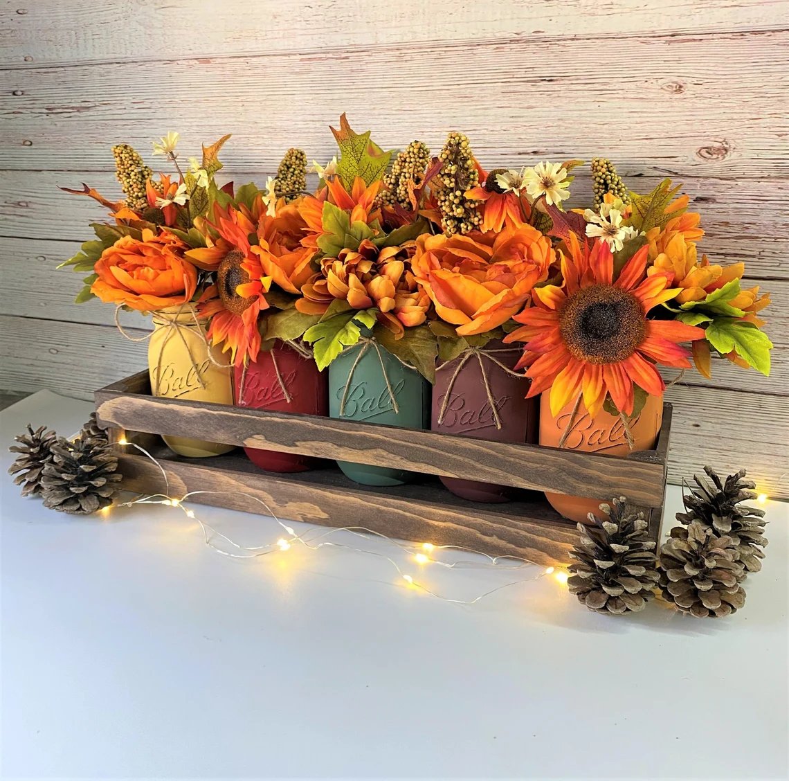 Fall Bridal Shower Centerpiece