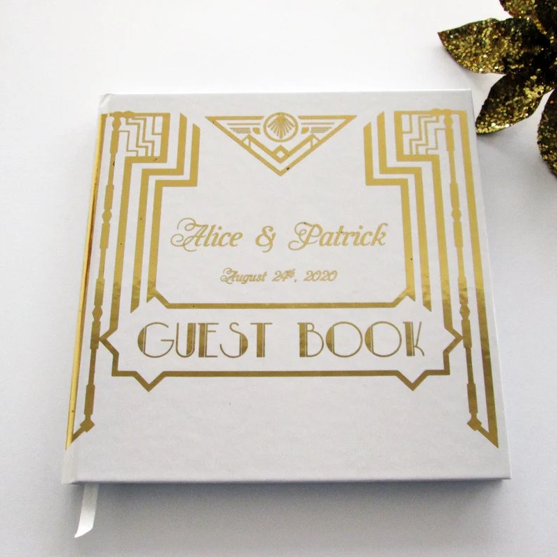 Great Gatsby Inspired Wedding Guest Book