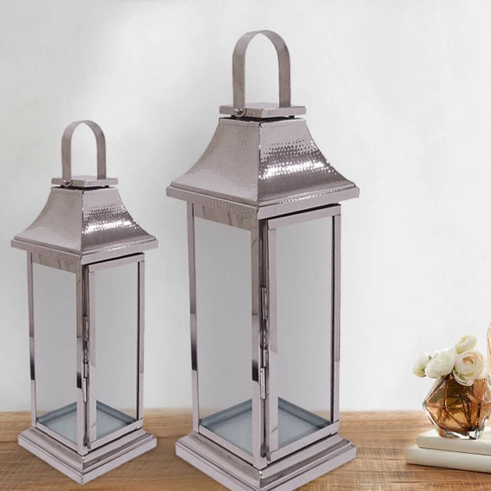 Silver Metal Decorative Wedding Lanterns
