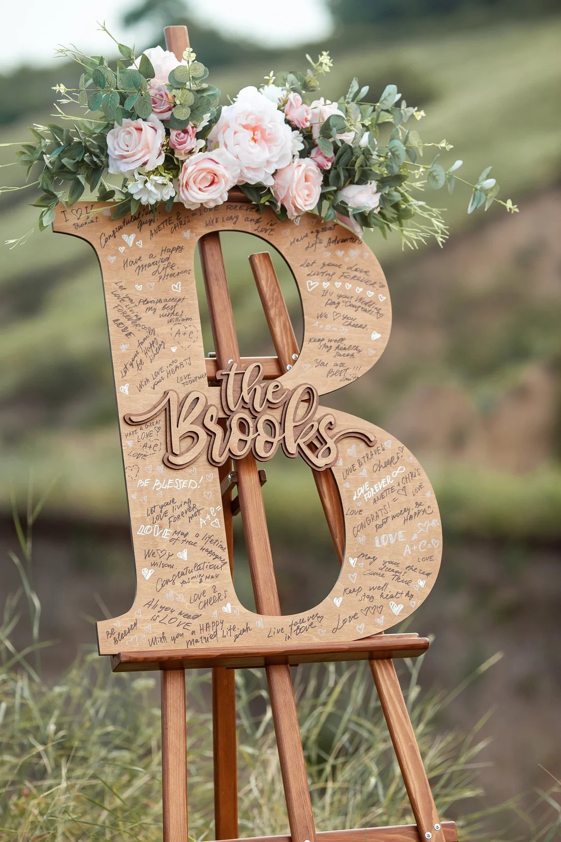 Family Name Wedding Guest Book Alternative