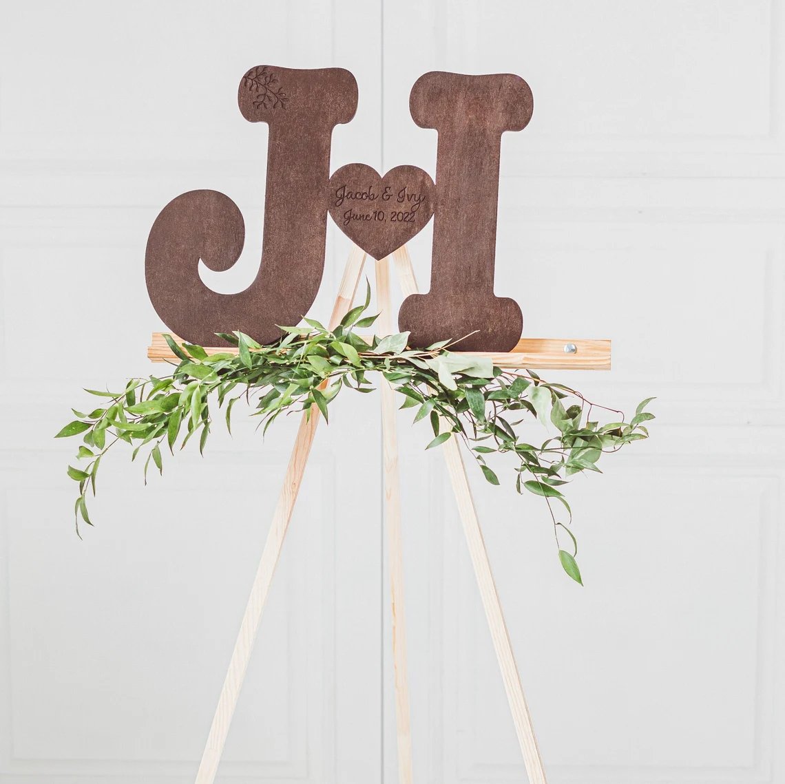 Initials Wedding Guest Book Alternative