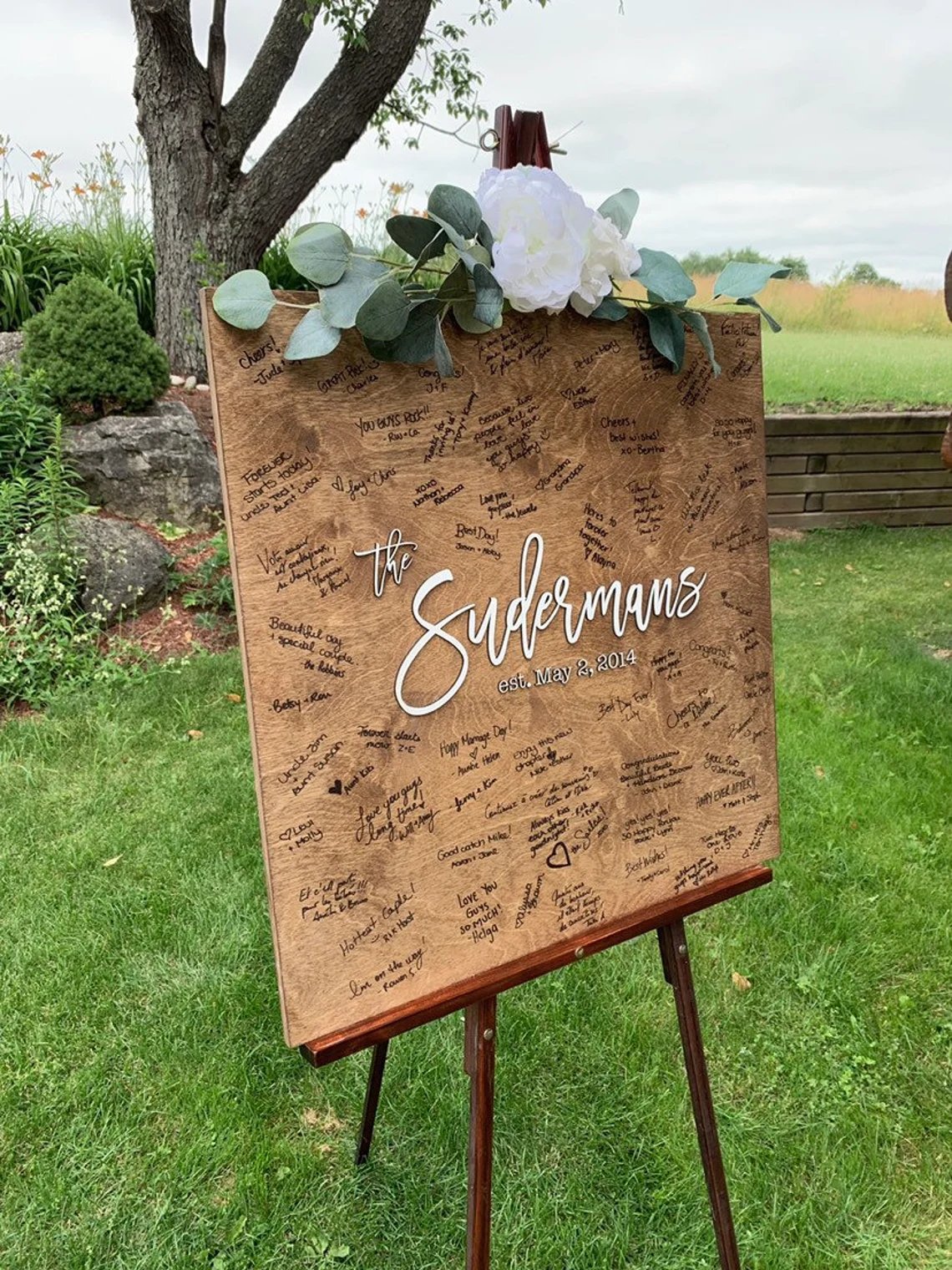 Welcome Sign Wedding Guest Book Alternative