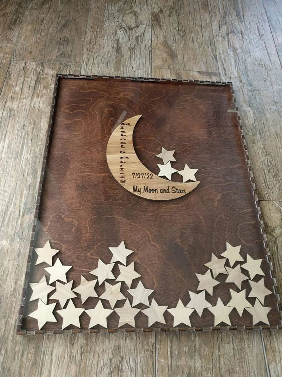 Moon & Star Wedding Guest Book Alternative