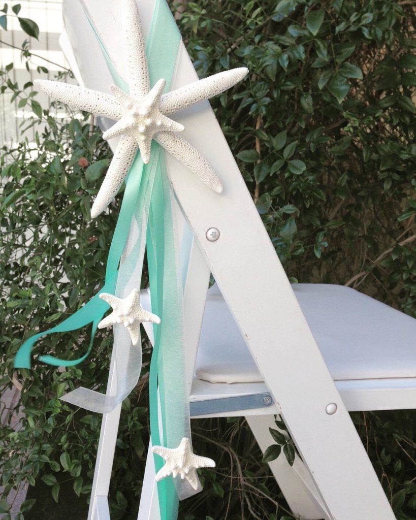 Star Fish Pew Ceremony Beach Decor