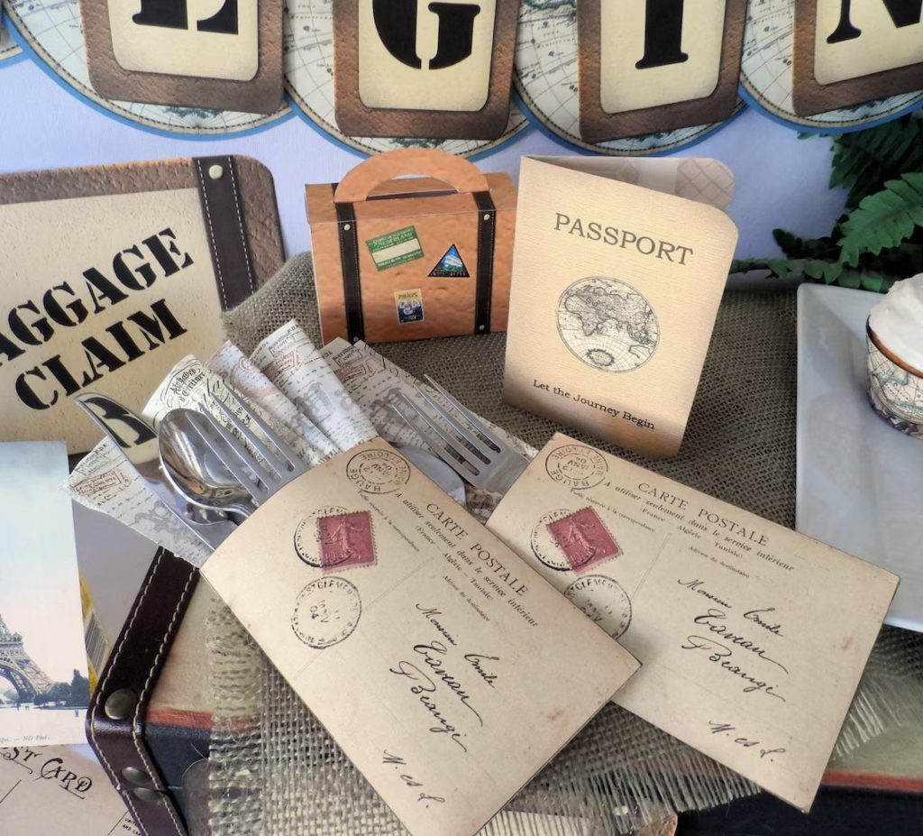 Vintage Travel Party Kit Printable