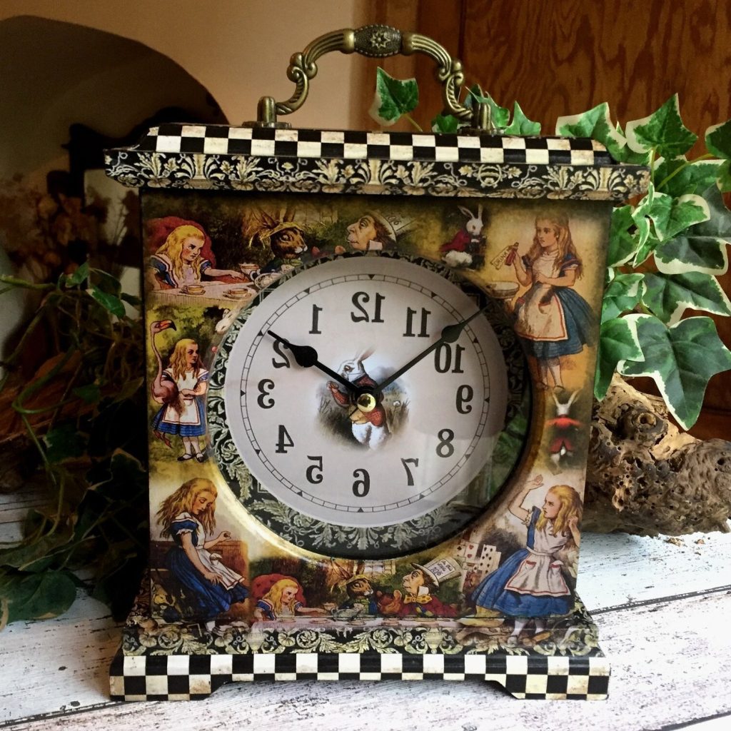 Alice in Wonderland Backwards Clock