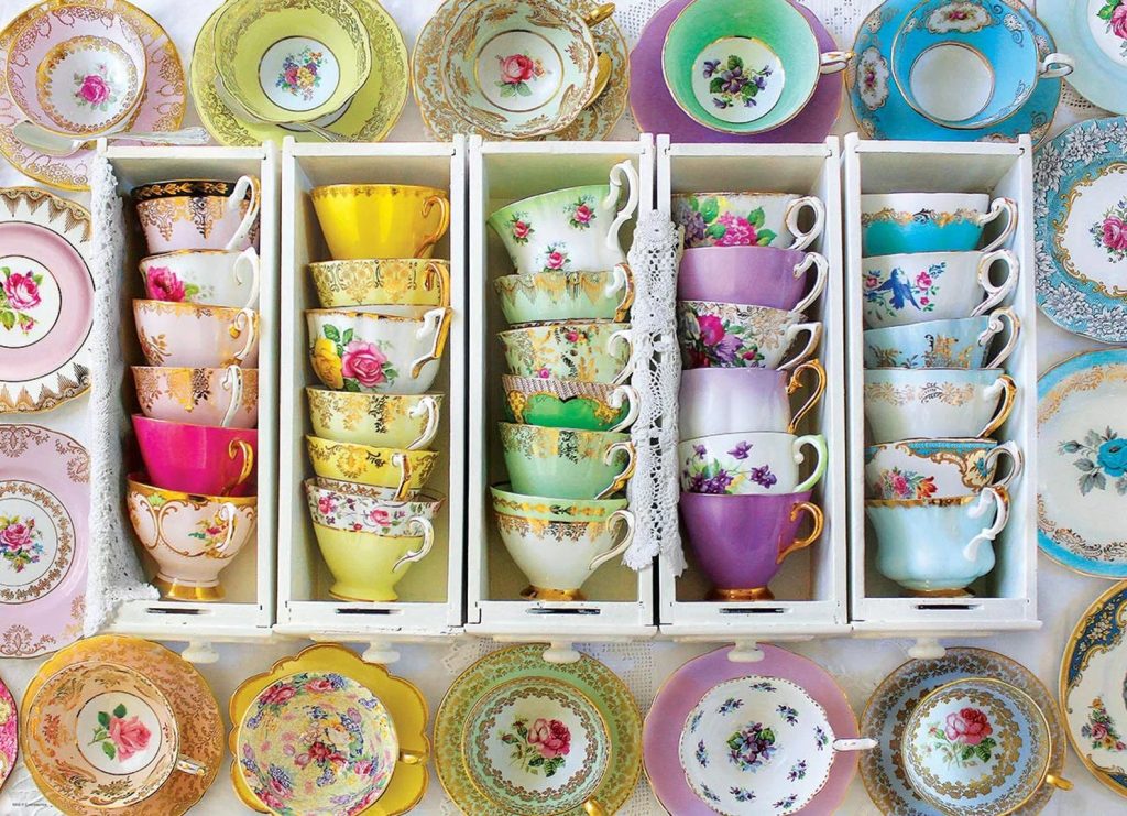 Mismatched Tea Cups & Saucers