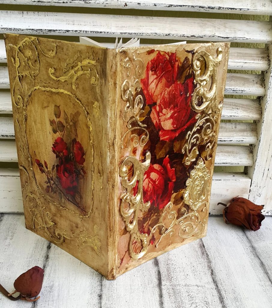 Red & Gold Wedding Guest Book