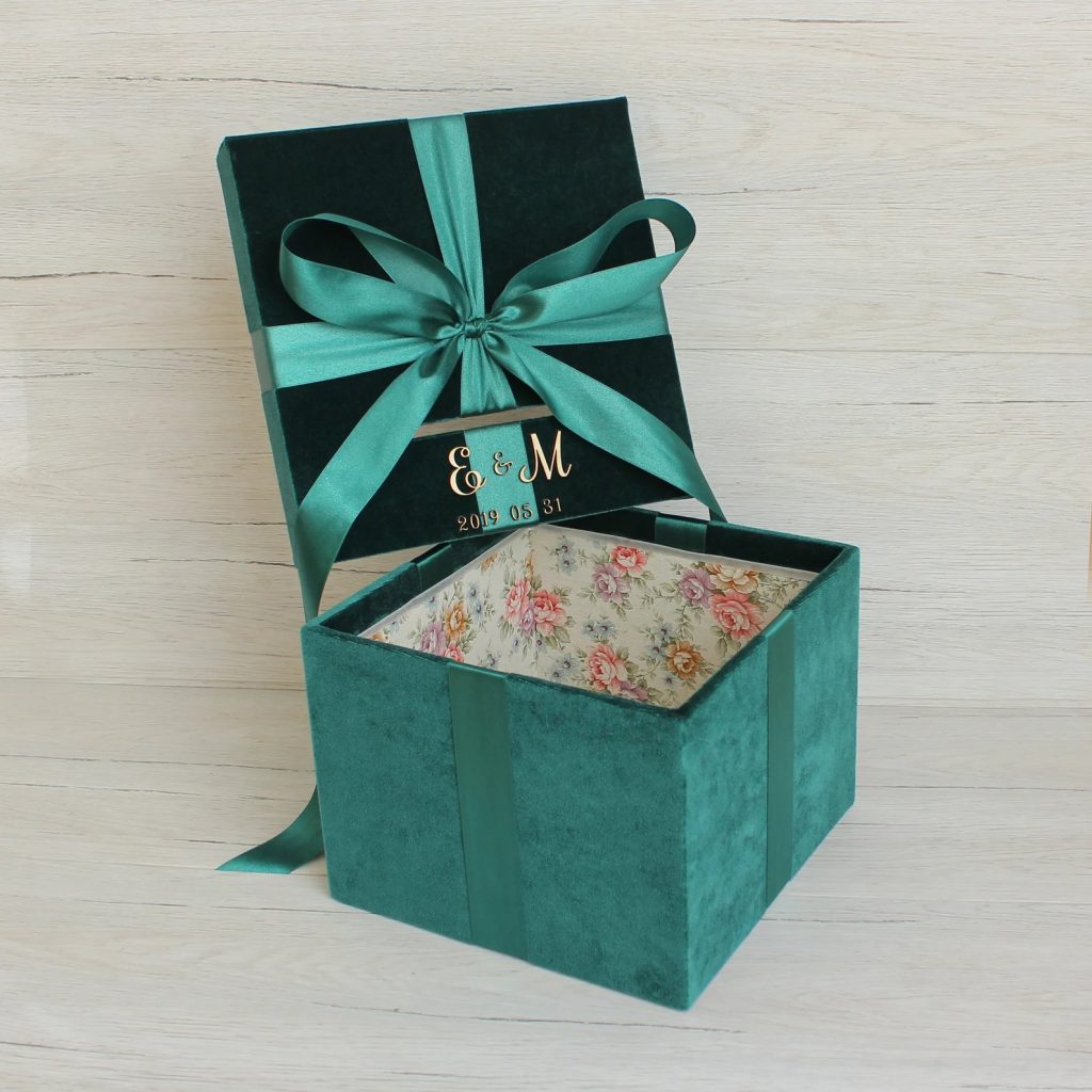 Emerald Wedding Card Box