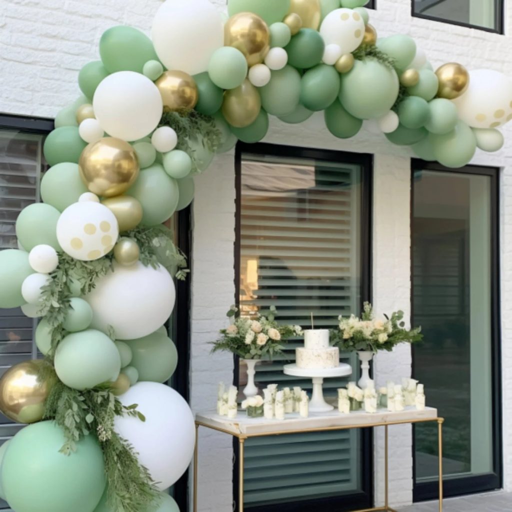 Sage Green Balloon Arch Kit Wedding Decor