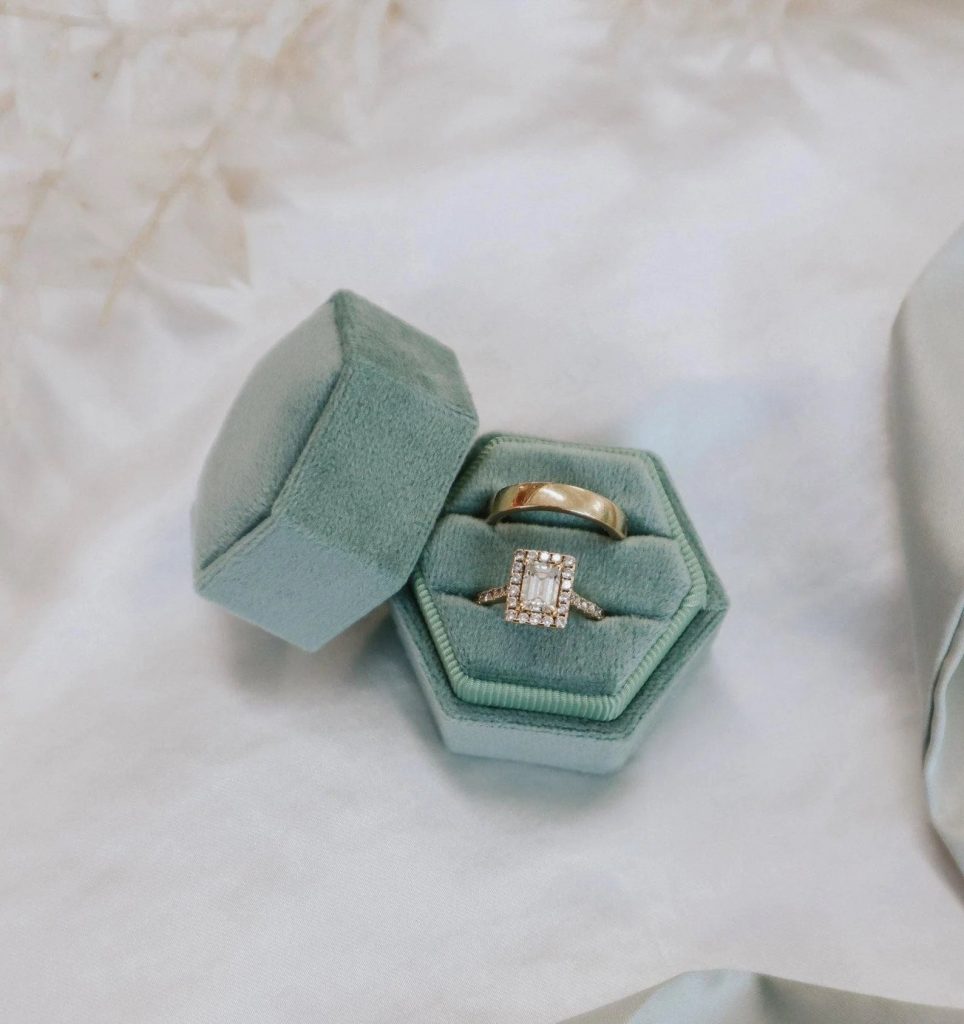 Sage Green Wedding Ring Box