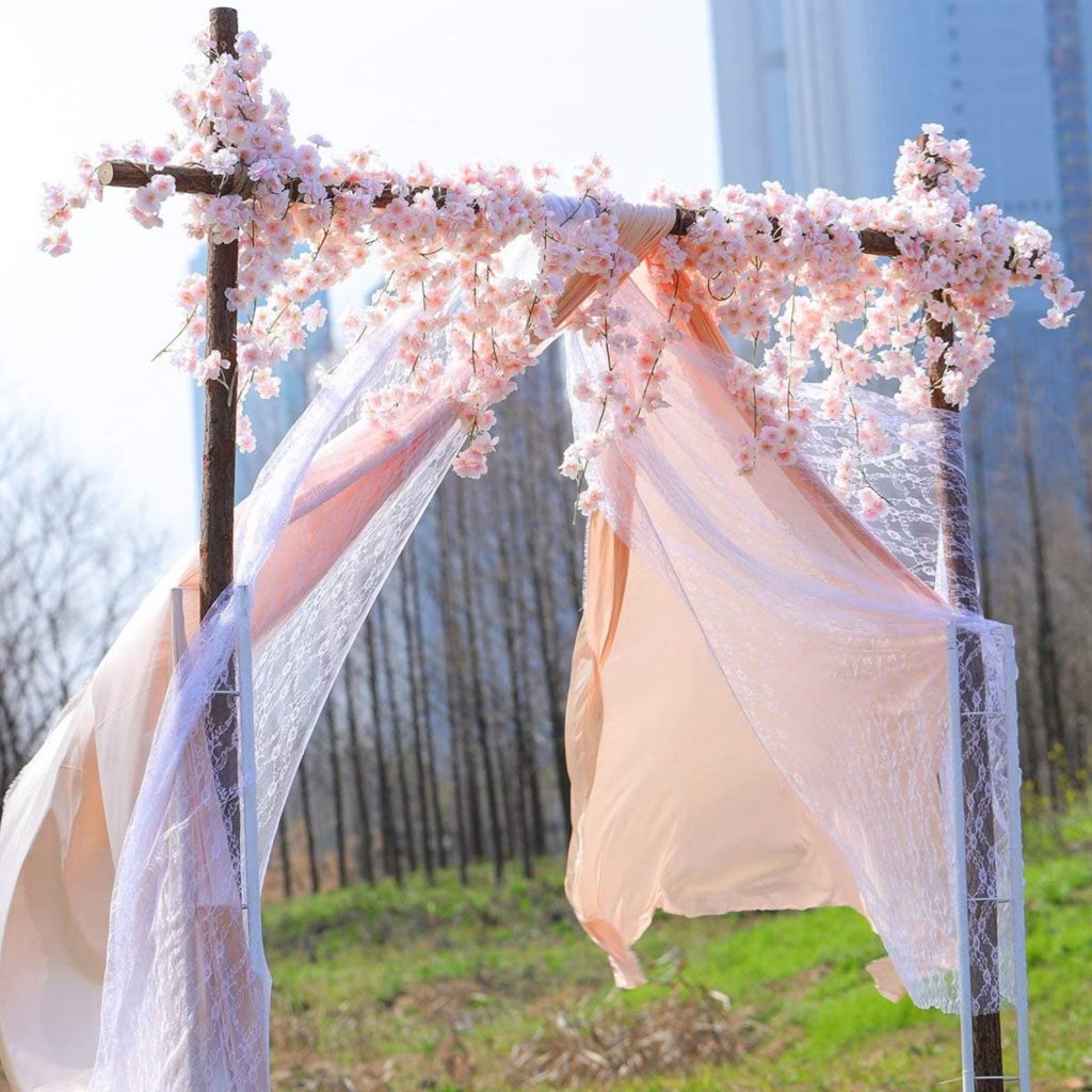 Artificial Cherry Blossom Garland for Wedding Arch and Decor