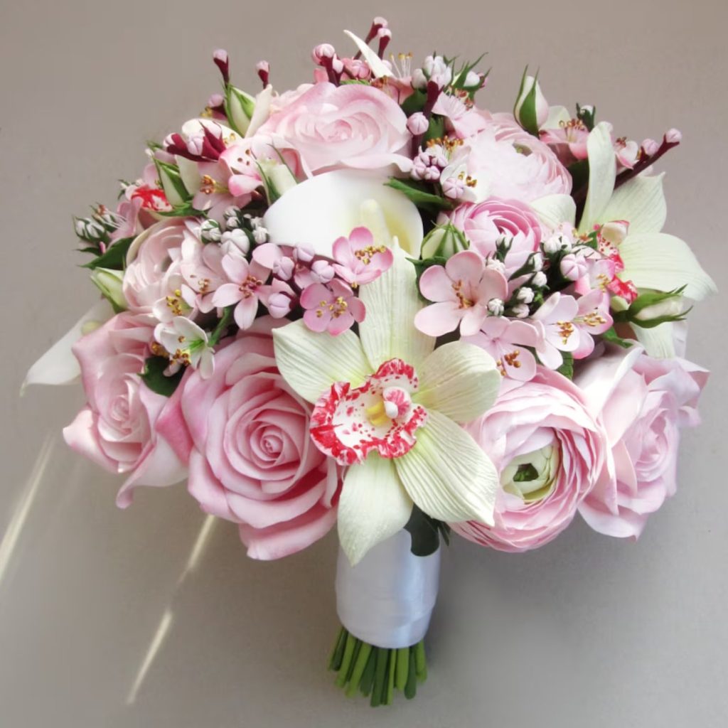 Cherry Blossom Bridal Flower Bouquet