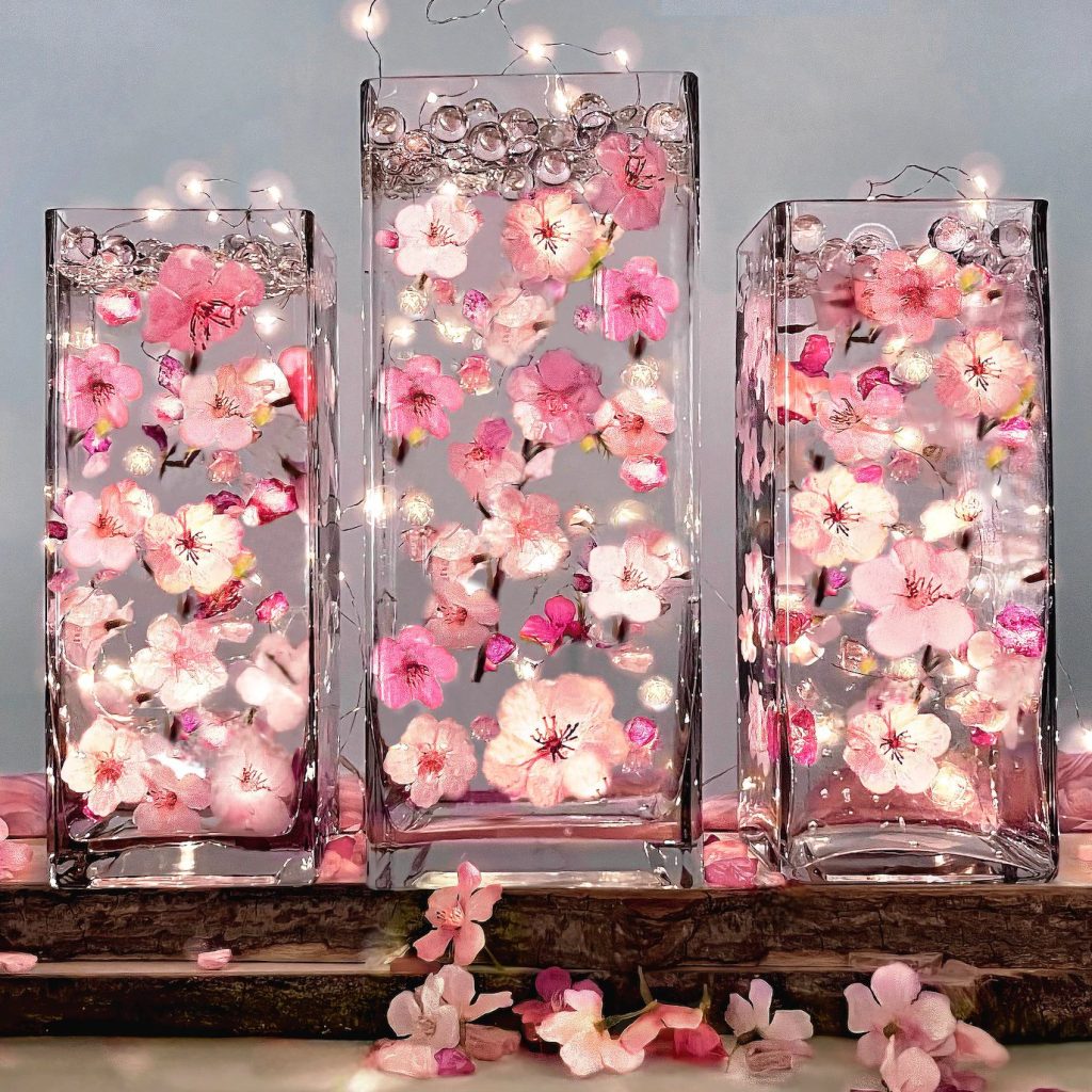 Floating Cherry Blossom Wedding Centerpieces