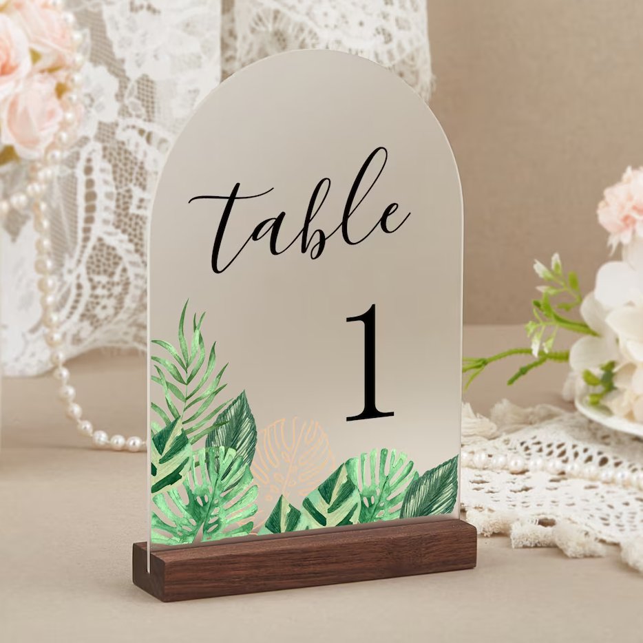 Monstera Leave Table Number