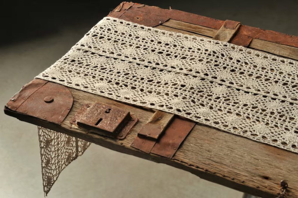 Western Wedding Crochet Table Runner Decor