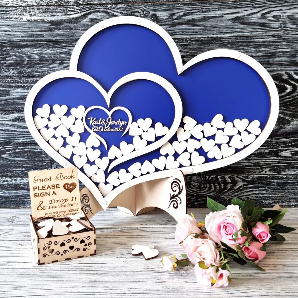 Marseille Bleu Wedding Guest Book Alternative