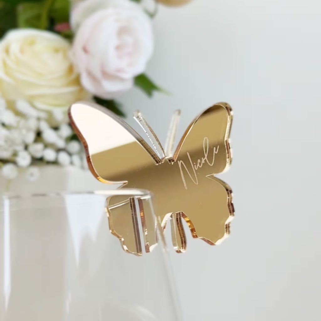 Butterfly Drink Charm Bridal Shower Favor